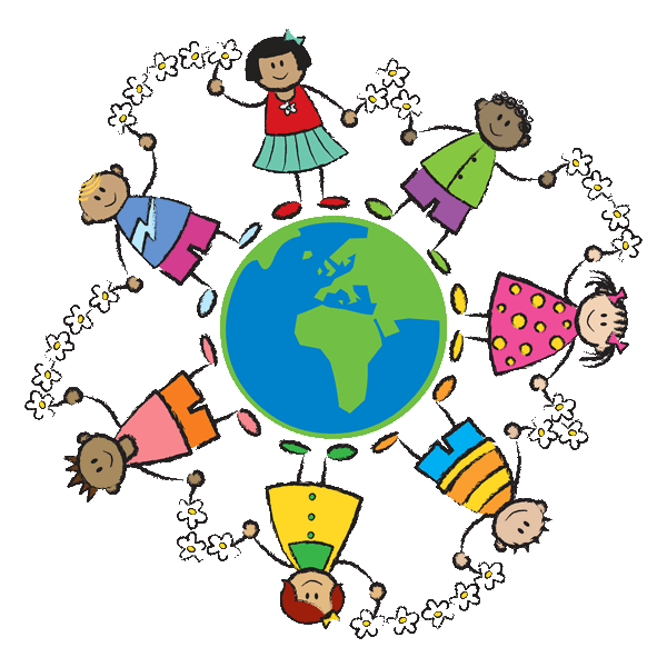 Spring Bilingual Montessori Academy Children Standing on Earth Logo